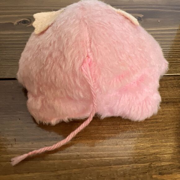 Vintage Russ Berrie Pink Petunia Pig Plush Beanie 5.5" Toy 1974 No Tags - Picture 3 of 5